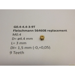 E - Engranaje R M0,4 - 4,4x3-9T
