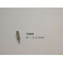 A - Pasador de repuesto para T005 Diam. 1,2 mm